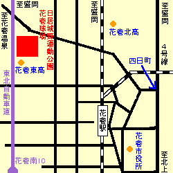 花巻球場付近図