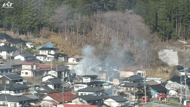 住宅など６軒燃える　焼け跡から１人の遺体を発見【岩手・釜石市】