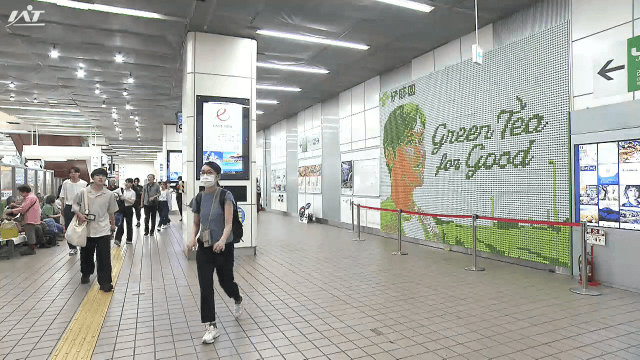 ペットボトルキャップ１万５０００個　大谷翔平選手の広告がＪＲ盛岡駅に【岩手・盛岡市】
