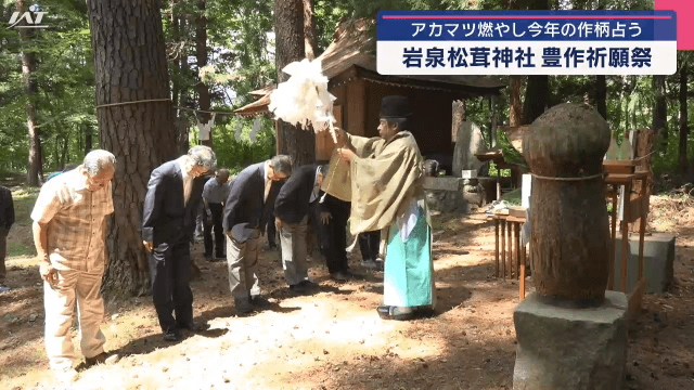 占い結果は？　松茸神社「豊作祈願祭」【岩手・岩泉町】