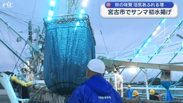 サンマ初水揚げ【岩手・宮古市】