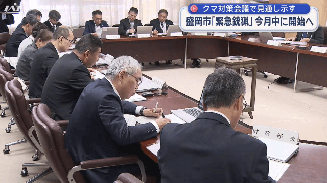 ツキノワグマ対策会議「緊急銃猟」今月中に開始へ【岩手・盛岡市】