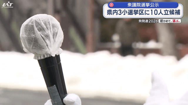 衆院選公示　県内３選挙区に１０人が立候補【岩手】