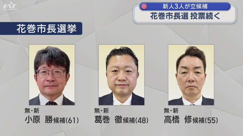 花巻市長選選挙　投票続く【岩手】