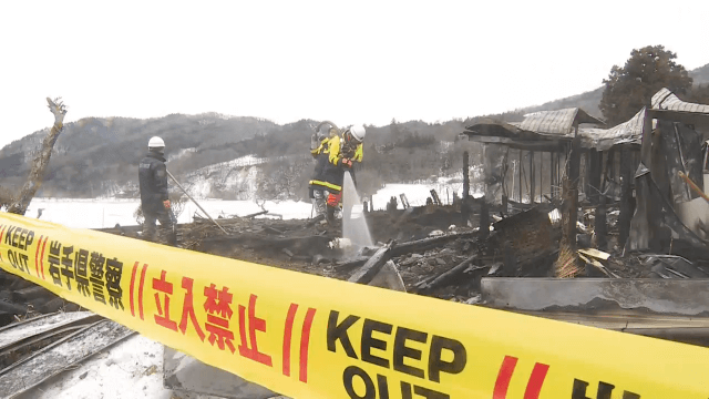 住宅火災　９０代女性と連絡取れず【岩手・遠野市】