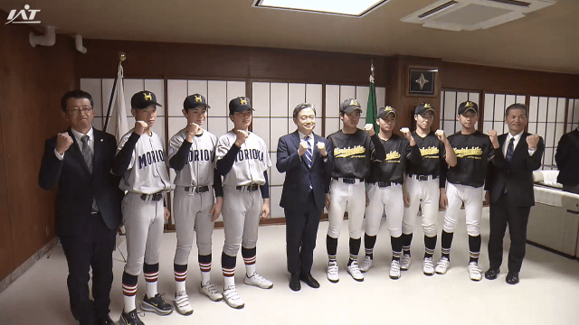 中学硬式野球全国大会へ意気込み　選手が市長を表敬【岩手・盛岡市】