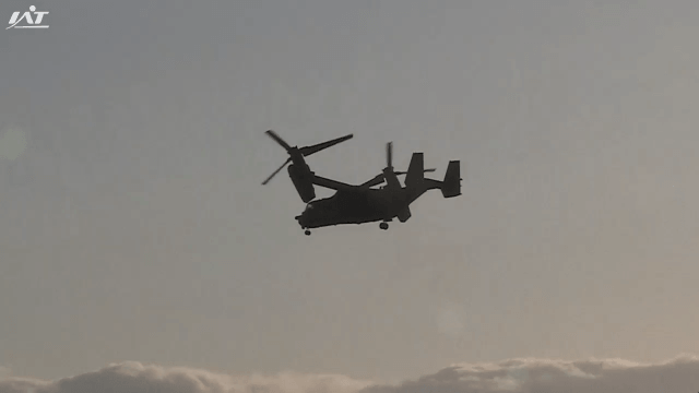 オスプレイが花巻空港を離陸【岩手】