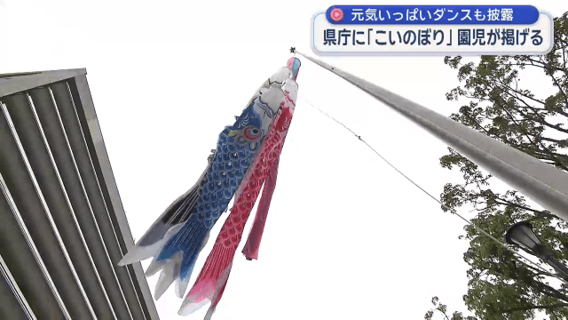 子どもたちの健やかな成長を願い　園児がこいのぼりを掲揚【岩手・盛岡市】