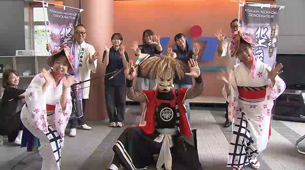８月の北上みちのく芸能まつりをＰＲ【岩手】