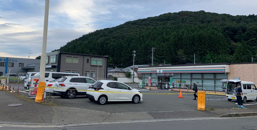 【速報】盛岡市内でコンビニ強盗事件発生　犯人は逃走中