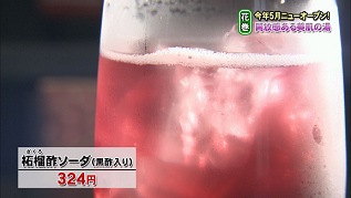 柘榴酢ソーダ