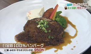 白金豚ハンバーグ