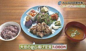 大豆のから揚げ定食