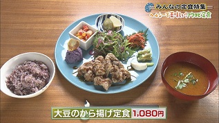 大豆のから揚げ定食