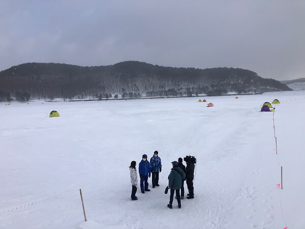 極寒の薮川でおもてなし！！