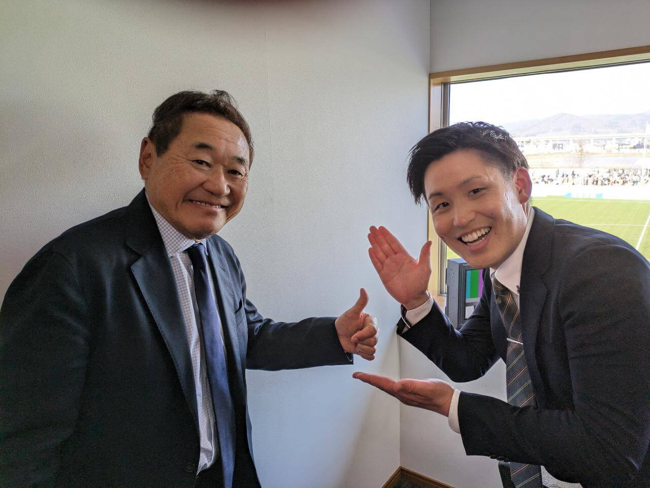 サッカー解説 松木安太郎さん＆グルージャ 中三川監督